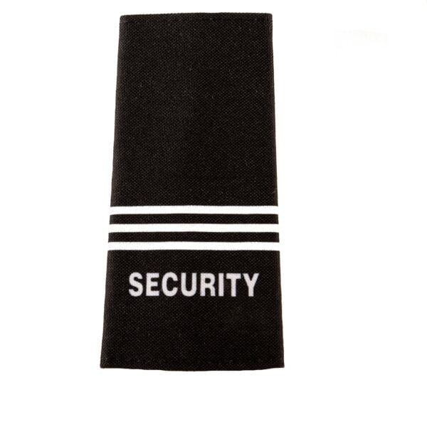 Black Epaulettes Security 3 stripes