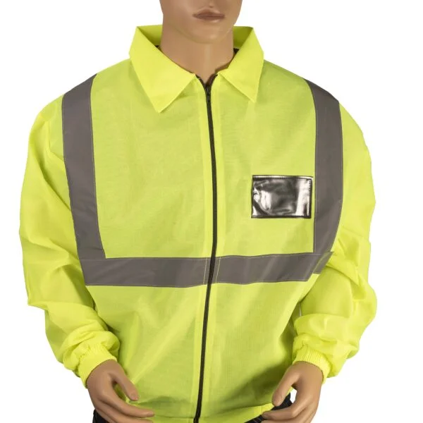 Heavy Duty Lime Reflective Vest Long Sleeve