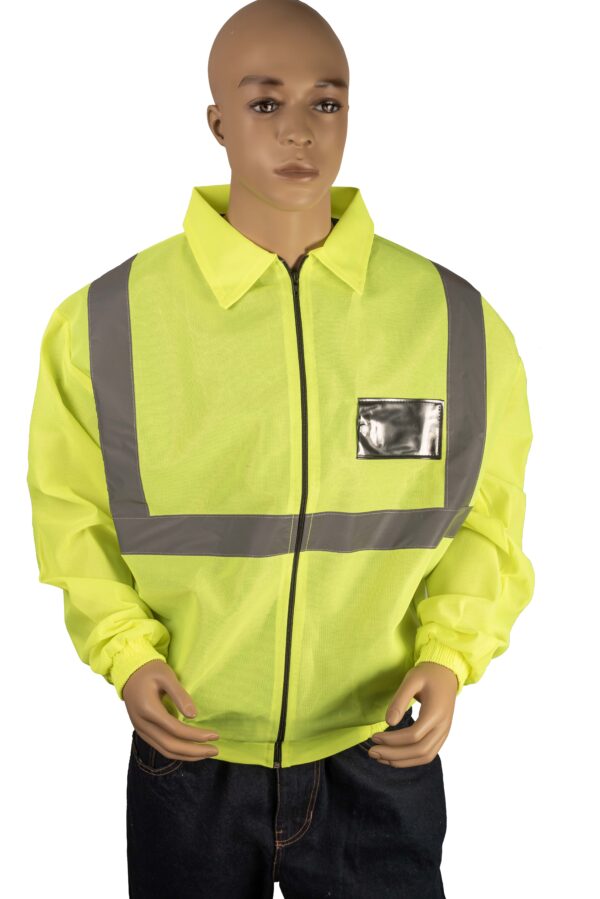 Heavy Duty Lime Reflective Vest Long Sleeve