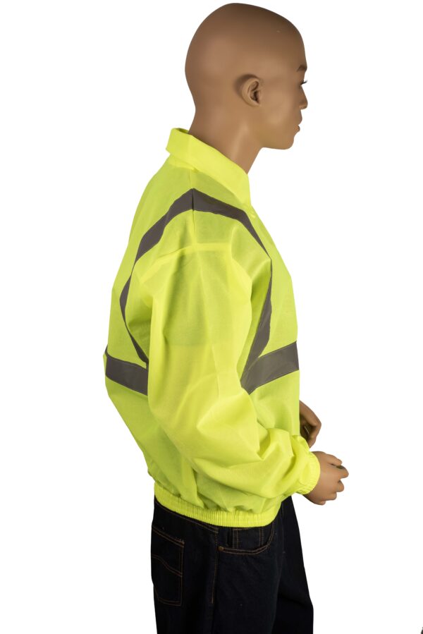 Heavy Duty Lime Reflective Vest Long Sleeve