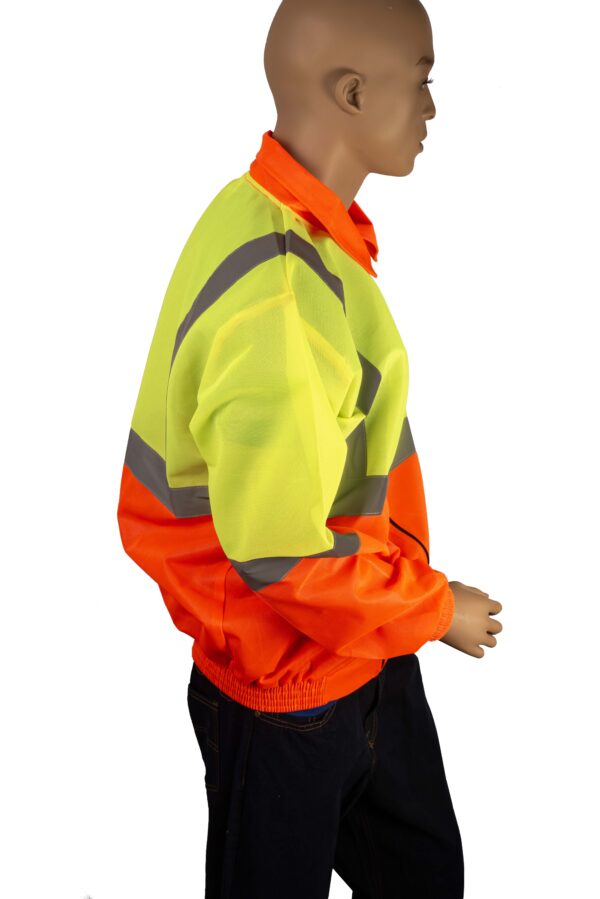 Heavy Duty Lime or Orange Reflective Vest Long Sleeve (2)