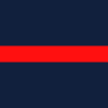 Navy with One Red Stripe