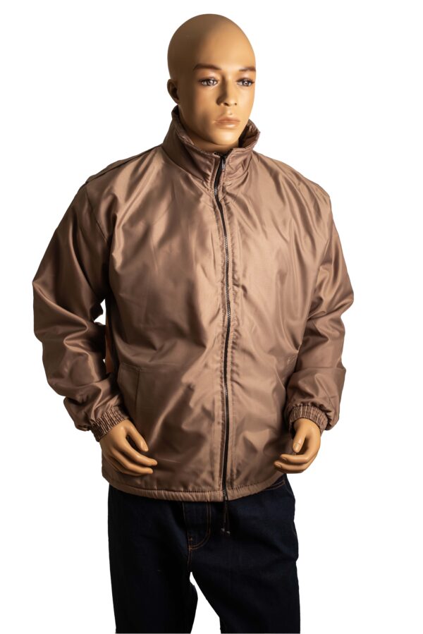 Windbreaker Jacket Khaki with Khaki Fleece Inner