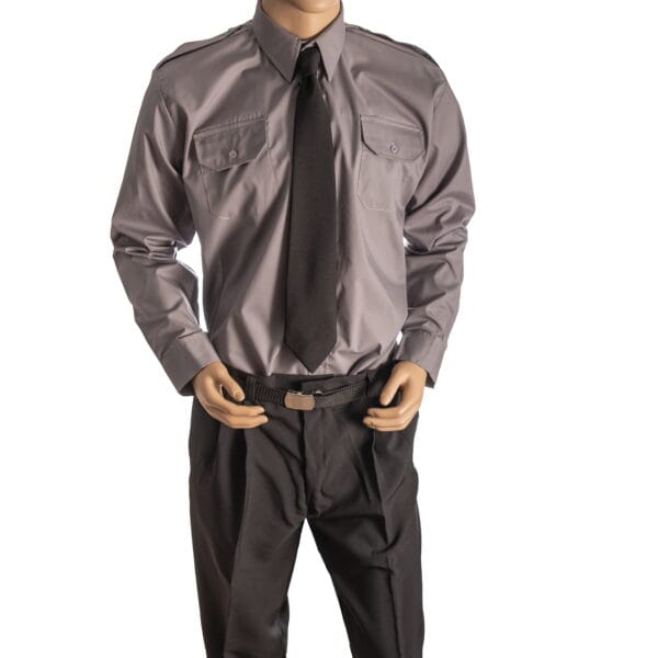 Security Pilot Shirt Long Sleeve Raised Collar